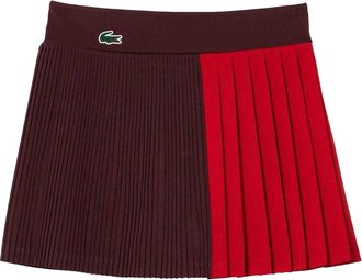 Lacoste Dames/Dames Ultra Dry Tennisrok (Kastanjebruin Rood)