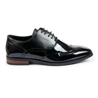TruClothing Patent PU Leather Wingtip Oxford Dress Shoes