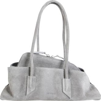 The Attico La Passeggiata Small - Dames - Schoudertassen - Grijs - ONE Size - Leer - Tassen