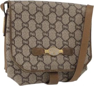 Gucci Pre-owned Vintage Schoudertas - Dames - Vintage Schoudertas - Beige - ONE Size - Leer - Vintage