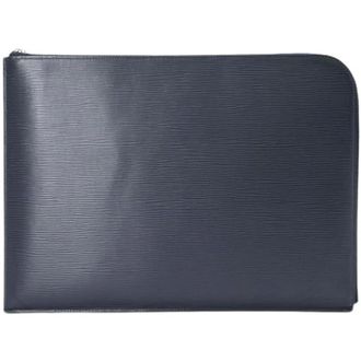Louis Vuitton Pre-owned Epi Leather Pochette - Heren - Pre-owned - Blauw - Maat: ONE Size Leer