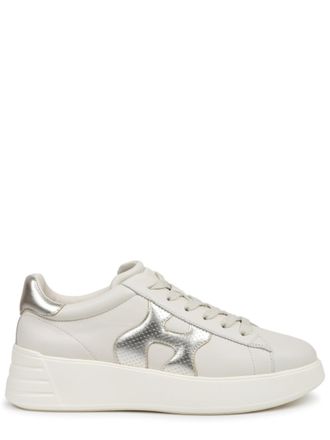 Hogan White Color Block Sneakers