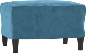 vidaXL Reposapi&eacute;s De Terciopelo Azul 60x50x41 Cm Vidaxl