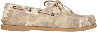 Scarosso Morgan zeilerschoenen - Heren - Bootschoenen - Beige - 42 EU - Su&egrave;de - Schoenen