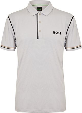HUGO BOSS Mens Collared Neck Short Sleeve Polo Shirt in Light/Pstl Grey - Size X-Large