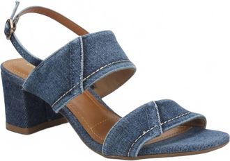 Bruno Menegatti Womens Jane Sandals In Blue Denim