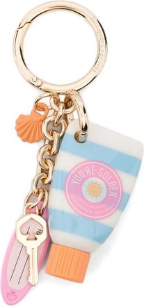 Kate Spade New York Striped Multi-charm Keyring