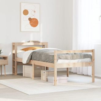 vidaXL Letto per Anziani con Testiera 90x200 cm Legno Massello Pino vidaXL