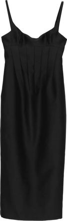 Khaite Lotte midi-jurk - Zwart