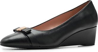 Cole Haan Go-to Malta Bow High Womens Heels Black Leather : 10.5 B - Medium