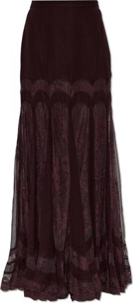 Zimmermann Gonna Maxi Valiant con Pannelli - - Skirts - Donna - Rosso - M
