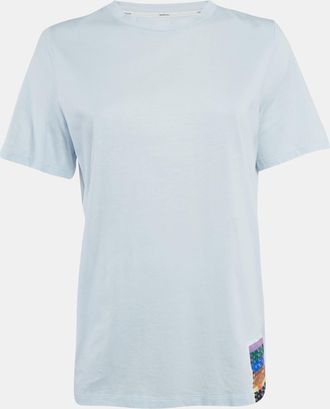Zimmermann Blue Logo Applique Jersey T-Shirt