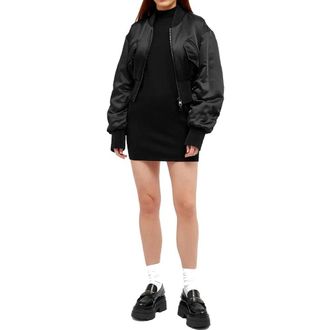 Dolce & Gabbana Womens Black Acetate Bomber Clothing