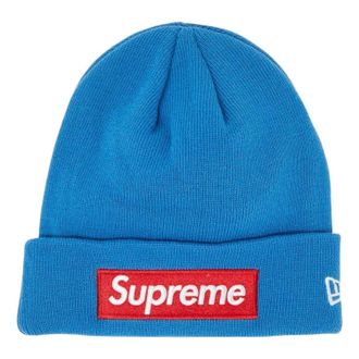 SUPREME x New Era Box Logo Beanie Blue FW22BN10-BLUE