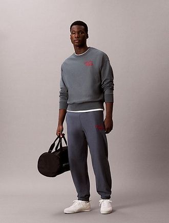 Calvin Klein Relaxte joggingbroek met geborduurd logo