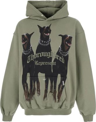 Represent Maxi Print Hoodie - Heren - Hoodies - Groen - L - Katoen - Hoodies & sweatvesten