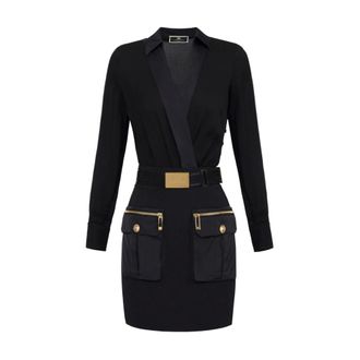 Elisabetta Franchi Dames, Jurken, Zwart, Maat: XS