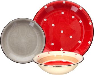 Tognana Set 18 Piatti Di Porcellana Louse Hilde