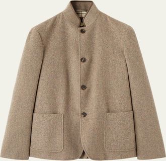 Loro Piana Mens Spagna Cashmere Single-Breasted Jacket