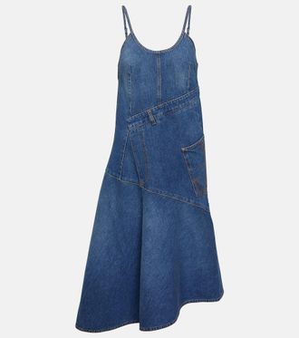 J.W.Anderson Asymmetric denim midi dress