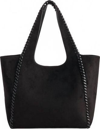 Shiraleah Piper Tote In Black Ultra Suede