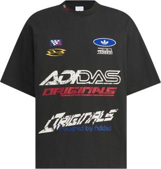 adidas Short-Sleeved Oversize T-shirt Asia Sizing Black KH1195