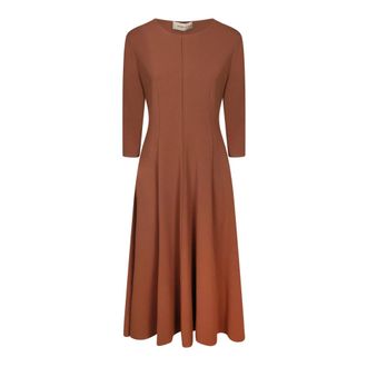 Blanca Vita Midi Dresses, female, Brown, Size: XS Asia 4742 Bruciato