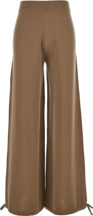 Max Mara Brown Relaxed Drawstring Pants