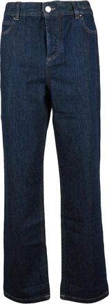 Marella Blue Straight-Leg Cotton Jeans
