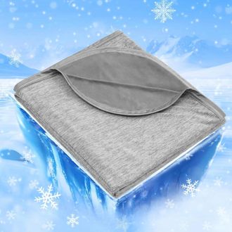 OEM Manta Refrescante, Q-max0,5, Fibra Arc-chill, Nailon Mica, Cama De Verano Para Adultos 200x220 Cm Gris