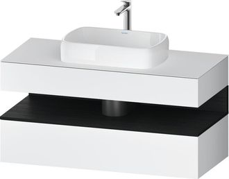 Duravit Duravit - Qatego Consola Mueble Bajo Lavabo, 1 Extra&iacute;ble, 1 Caj&oacute;n