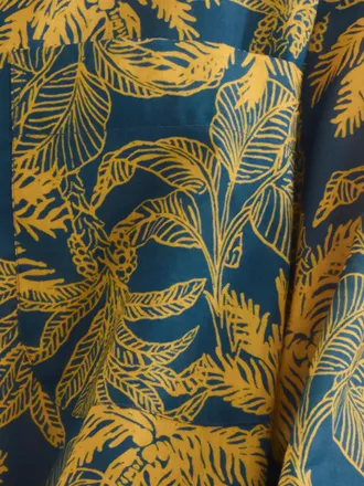 Eres Floral Print Shirt - Blue