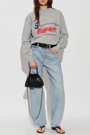 Stella McCartney Sweatshirt With Print, Womens, Grey