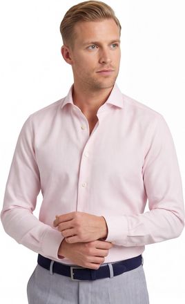 Michaelis Overhemd Michealis slim fit strijkvrij roze