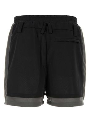 AMBUSH Color-Block Polyester Bermuda Shorts - Black
