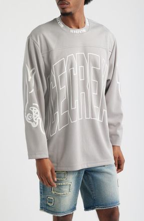 Icecream Hyperdrive Oversize Long Sleeve Graphic T-Shirt in Paloma at Nordstrom, Size Xx-Large