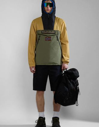 Napapijri Mens Napapijri Mens Rainforest Ripstop Anorak Jacket - Tan - Size: Regular/40