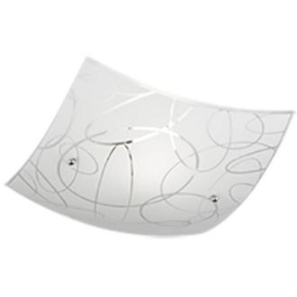 Trio Leuchten Trio Lighting - L&aacute;mpara De Techo Spirelli Ceiling Light Large Attack E27 En Vidrio Blanco Color 604400101