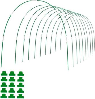OEM Arcos De T&uacute;nel De Invernadero - Pl&aacute;stico Resistente Uv - Ancho 431,8 Mm - Para Protecci&oacute;n De Verduras Y Frutas - 60 Unidades