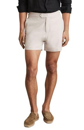 Reiss Sun Side Adjuster Swim Trunks in Off White at Nordstrom, Size Xx-Large