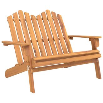 vidaXL Banco De Jard&iacute;n Adirondack Madera Maciza Acacia 126 Cm Vidaxl