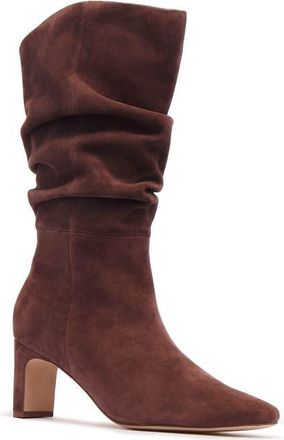 FRANKiE4 Clarkson Knee High Boot in Milk Chocolate Suede at Nordstrom, Size 9.5