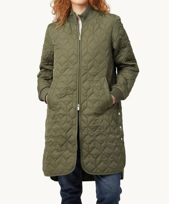 Ilse Jacobsen Padded Quilt Coat In Army