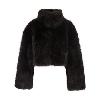 Rotate Giacca Corta in Ecopelliccia - - Jackets - Donna - Marrone - XL/2XL