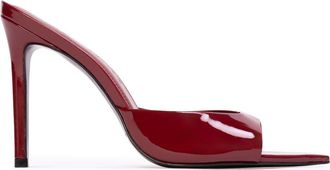 Black Suede Studio Brea 100 Leather Mule in Chili Flake Leather at Nordstrom, Size 37.5