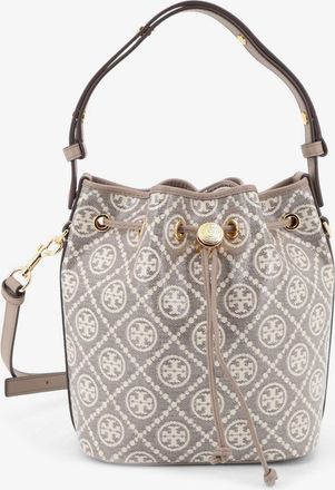 Tory Burch Borsa a secchiello T Monogram in tela spalmata - TORY BURCH - gender_Woman