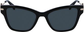 Longchamp Medallion 52mm Modified Rectangular Sunglasses in Black at Nordstrom Rack