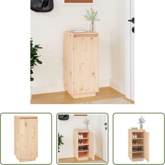 vidaXL vidaXL Scarpiera da parete - Scarpiera 35x35x80 cm in Legno Massello di Pino