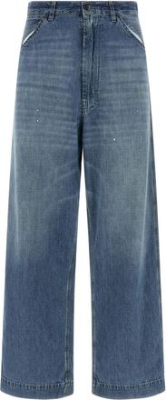 Maison Margiela Light Blue Wide Leg Denim Jeans