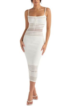 House of CB Gia Midi Sweater Dress in Ivory at Nordstrom, Size X-Large